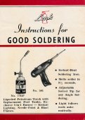 Instructions For Good Soldering