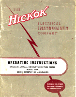 Hickok 600A Manual