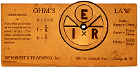 De Forest OHM's Law Calculator