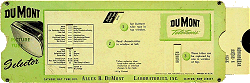 DuMont Picture Tube Selector