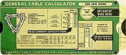 General Cable Slide Chart