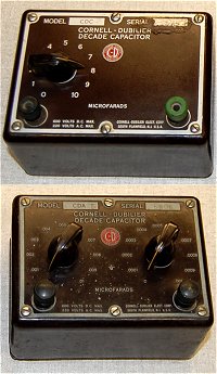 Cornell-Dubilier Capacitor Decade Boxes