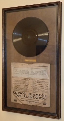 Edison Diamond Disk Record