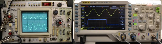 HP and Rigol Oscilloscopes