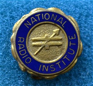 National Radio Institute Pin