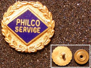 Philco Service Pin